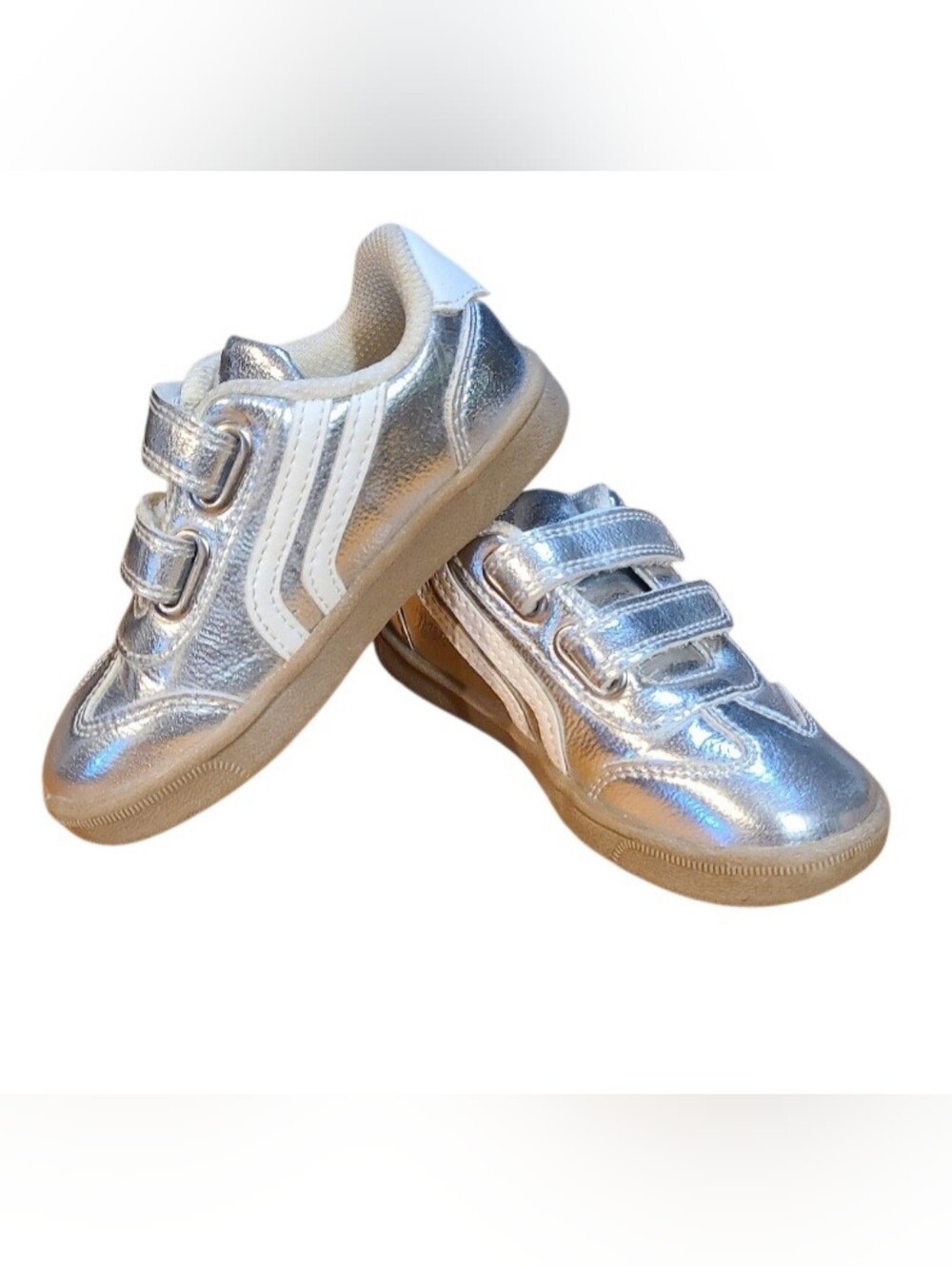 Silver Metallic Toddler Sneakers